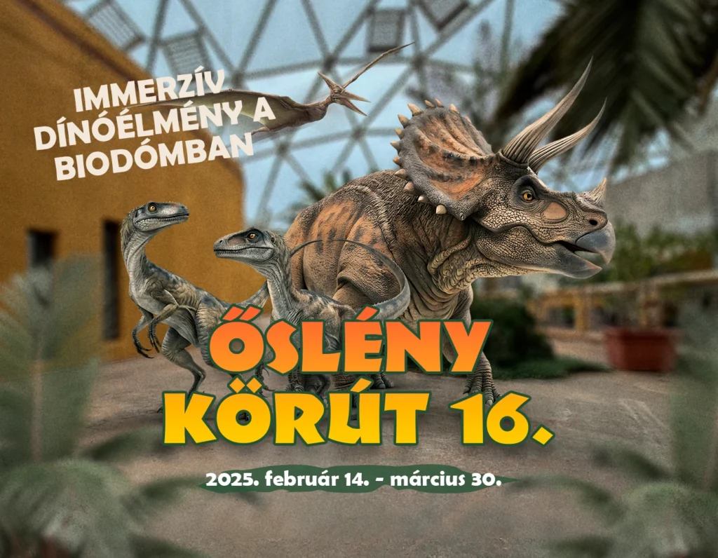 Őslény körút 16. Immerzív dínóélmény a Biodómban