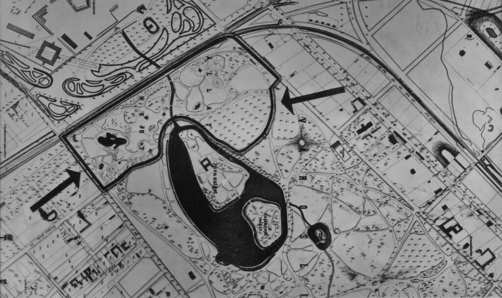 Az 1864-ben kijelölt terület